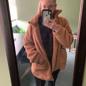 Tan teddy coat
